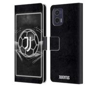 Head Case Designs Officially Licensed Juventus Football Club Logo Neon Leather Book Wallet Case Compatible With Motorola Moto G73 5G