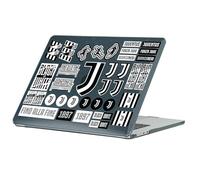 Head Case Designs Officially Licensed Juventus Football Club Mix Logos Graphics Black Glitter Crystal Armour Laptop Case compatible with MacBook Air 13.6" M2 A2681/M3 A3113/M4 A3240 2022/2024/2025
