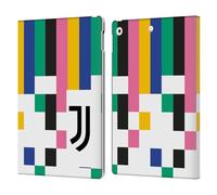Head Case Designs Officially Licensed Juventus Football Club Pixel Pattern Graphic Collection Leather Wallet Case Compatible With Apple iPad 10.2 2019/2020/2021