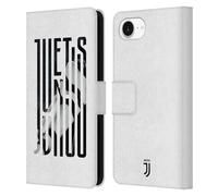 Head Case Designs Officially Licensed Juventus Football Club Scarf Graphic Logo Leather Wallet Case Compatible With Apple iPhone 16e