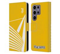 Head Case Designs Officially Licensed Juventus Football Club Stadium Yellow Graphic Collection Leather Wallet Case Compatible with Samsung Galaxy S25 Ultra