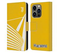Head Case Designs Officially Licensed Juventus Football Club Stadium Yellow Graphic Collection Leather Wallet Case Compatible With Apple iPhone 14 Pro
