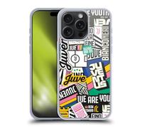 Head Case Designs Officially Licensed Juventus Football Club Sticker Pattern Graphic Collection Gel Case [Military Grade] Compatible with Apple iPhone 15 Pro Max and Compatible with MagSafe