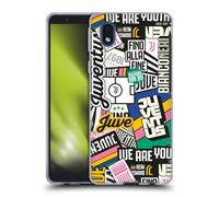 Head Case Designs Officially Licensed Juventus Football Club Sticker Pattern Graphic Collection Gel Case [Military Grade Protection] Compatible With Samsung Galaxy A01 Core (2020)