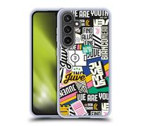 Head Case Designs Officially Licensed Juventus Football Club Sticker Pattern Graphic Collection Gel Case [Military Grade Protection] Compatible with Samsung Galaxy S24 FE and Compatible with MagSafe