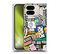 Head Case Designs Officially Licensed Juventus Football Club Sticker Pattern Graphic Collection Hard Back Case Compatible With Google Pixel 9 Pro Fold