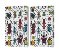 Head Case Designs Officially Licensed Katerina Kirilova Beetles Graphics Leather Wallet Case Compatible With Apple iPad Pro 12.9 2020/2021/2022