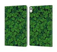 Head Case Designs Officially Licensed Katerina Kirilova Clovers Fruits & Foliage Patterns Leather Wallet Case Compatible With Apple iPad Air 13 2024/2025
