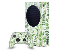 Head Case Designs Officially Licensed Katerina Kirilova Eucalyptus Mix Patterns Game Console Wrap and Game Controller Skin Bundle Compatible With Xbox Series S Console & Controller Bundle