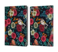 Head Case Designs Officially Licensed Katerina Kirilova Garden Birds Graphics Leather Wallet Case Compatible With Apple iPad Pro 12.9 2020/2021/2022