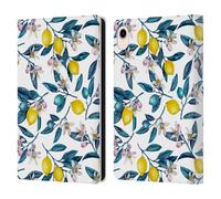 Head Case Designs Officially Licensed Katerina Kirilova Lemons And Blooms Art Leather Wallet Case Compatible With Apple iPad mini (2021/2024)