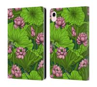 Head Case Designs Officially Licensed Katerina Kirilova Lotus Garden Graphics Leather Wallet Case Compatible With Apple iPad mini (2021/2024)