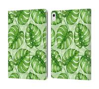 Head Case Designs Officially Licensed Katerina Kirilova Monstera Fruits & Foliage Patterns Leather Wallet Case Compatible With Apple iPad Air 13 2024/2025
