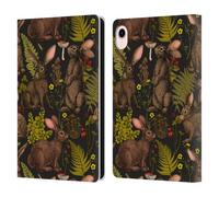 Head Case Designs Officially Licensed Katerina Kirilova Rabbits Graphics Leather Wallet Case Compatible With Apple iPad mini (2021/2024)