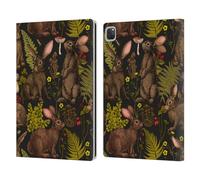 Head Case Designs Officially Licensed Katerina Kirilova Rabbits Graphics Leather Wallet Case Compatible With Apple iPad Pro 12.9 2020/2021/2022