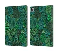 Head Case Designs Officially Licensed Katerina Kirilova Succulent Garden Art Leather Wallet Case Compatible With Apple iPad Pro 12.9 2020/2021/2022