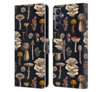 Head Case Designs Officially Licensed Katerina Kirilova Wild Mushrooms Art Leather Wallet Case Compatible With Samsung Galaxy A15