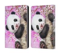 Head Case Designs Officially Licensed Kayomi Harai Cherry Blossom Panda Animals And Fantasy Leather Wallet Case Compatible With Amazon Kindle 11th Gen (2024)