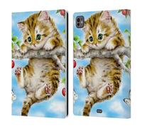 Head Case Designs Officially Licensed Kayomi Harai Cherry Tree Kitten Animals And Fantasy Leather Wallet Case Compatible With Apple iPad Pro 11 M4 2024