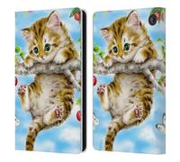 Head Case Designs Officially Licensed Kayomi Harai Cherry Tree Kitten Animals And Fantasy Leather Wallet Case Compatible With Amazon Fire 7 2022