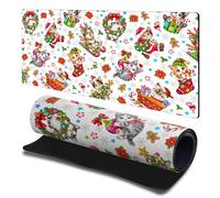 Head Case Designs Officially Licensed Kayomi Harai Christmas Kittens Pattern Magical Fantasy 23.62 x 11.81 x 0.12 inches (600 x 300 mm) - L Gaming Office Desk PC Keyboard Mouse Mat Pad