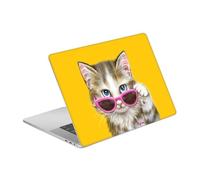 Head Case Designs Officially Licensed Kayomi Harai Cool Cat Graphic Art Vinyl Sticker Skin Decal Cover Compatible With MacBook Pro 15.4" A1707/A1990