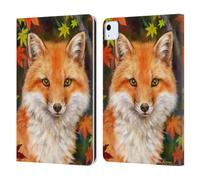 Head Case Designs Officially Licensed Kayomi Harai Fox With Autumn Leaves Animals And Fantasy Leather Wallet Case Compatible With Apple iPad Air 11 2020/2022/2024/2025