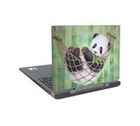 Head Case Designs Officially Licensed Kayomi Harai Hammock Panda Green Graphic Art Vinyl Sticker Skin Decal Cover Compatible With Dell Inspiron 15 7000 P65F