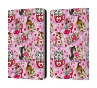 Head Case Designs Officially Licensed Kayomi Harai Hugs & Kisses Kittens Pattern Magical Fantasy Leather Wallet Case Compatible With Amazon Kindle 11th Gen (2024)