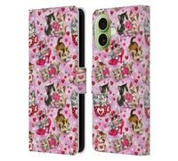 Head Case Designs Officially Licensed Kayomi Harai Hugs & Kisses Kittens Pattern Magical Fantasy Leather Wallet Case Compatible With Apple iPhone 17