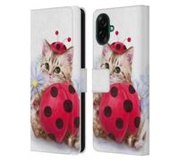 Head Case Designs Officially Licensed Kayomi Harai Kitten Cat Lady Bug Animals And Fantasy Leather Wallet Case Compatible With Samsung Galaxy A07