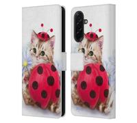 Head Case Designs Officially Licensed Kayomi Harai Kitten Cat Lady Bug Animals And Fantasy Leather Wallet Case Compatible With Samsung Galaxy A36 5G