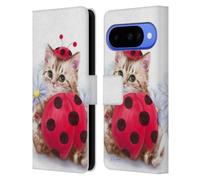 Head Case Designs Officially Licensed Kayomi Harai Kitten Cat Lady Bug Animals And Fantasy Leather Wallet Case Compatible With Google Pixel 10