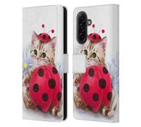 Head Case Designs Officially Licensed Kayomi Harai Kitten Cat Lady Bug Animals And Fantasy Leather Wallet Case Compatible With Samsung Galaxy A17 4G / 5G