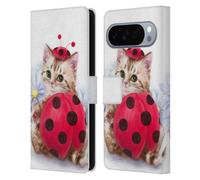 Head Case Designs Officially Licensed Kayomi Harai Kitten Cat Lady Bug Animals And Fantasy Leather Wallet Case Compatible With Google Pixel 10 Pro XL