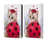 Head Case Designs Officially Licensed Kayomi Harai Kitten Cat Lady Bug Animals And Fantasy Leather Wallet Case Compatible With Amazon Kindle 11th Gen 6in 2022