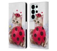 Head Case Designs Officially Licensed Kayomi Harai Kitten Cat Lady Bug Animals And Fantasy Leather Wallet Case Compatible With Samsung Galaxy S26 Ultra