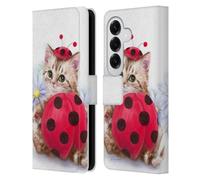 Head Case Designs Officially Licensed Kayomi Harai Kitten Cat Lady Bug Animals And Fantasy Leather Wallet Case Compatible With Samsung Galaxy S26
