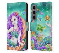 Head Case Designs Officially Licensed Kayomi Harai Mermaid And Friends Magical Fantasy Leather Wallet Case Compatible With Samsung Galaxy S25
