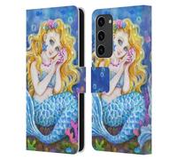 Head Case Designs Officially Licensed Kayomi Harai Mermaid Magical Fantasy Leather Wallet Case Compatible With Samsung Galaxy S23+ 5G