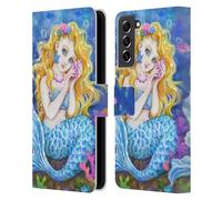 Head Case Designs Officially Licensed Kayomi Harai Mermaid Magical Fantasy Leather Wallet Case Compatible With Samsung Galaxy S21 FE 5G