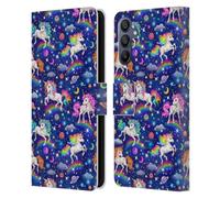 Head Case Designs Officially Licensed Kayomi Harai Unicorn Universe Pattern Magical Fantasy Leather Wallet Case Compatible With Samsung Galaxy A15