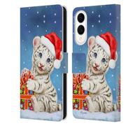 Head Case Designs Officially Licensed Kayomi Harai White Tiger Animals And Fantasy Leather Wallet Case Compatible With Samsung Galaxy S25 Edge