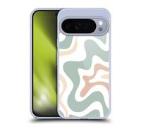Head Case Designs Officially Licensed Kierkegaard Design Studio Celadon Sage Swirl Retro Abstract Patterns Gel Case [Military Grade] Compatible with Google Pixel 10 Pro XL and Compatible with MagSafe