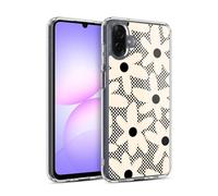 Head Case Designs Officially Licensed Kierkegaard Design Studio Daisy Black Cream Dots Check Retro Abstract Patterns Gel Case [Military Grade Protection] Compatible With Samsung Galaxy A07 4G