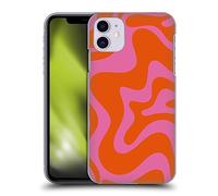 Head Case Designs Officially Licensed Kierkegaard Design Studio Hot Pink Orange Swirl Retro Abstract Patterns Hard Back Case Compatible With Apple iPhone 11