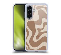 Head Case Designs Officially Licensed Kierkegaard Design Studio Milk Brown Beige Swirl Retro Abstract Patterns Gel Case [Military Grade Protection] Compatible With Samsung Galaxy A56 5G