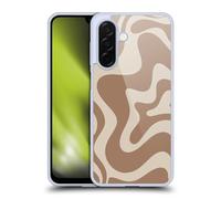 Head Case Designs Officially Licensed Kierkegaard Design Studio Milk Brown Beige Swirl Retro Abstract Patterns Gel Case [Military Grade Protection] Compatible With Samsung Galaxy A26 5G