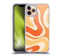Head Case Designs Officially Licensed Kierkegaard Design Studio Modern Orange Tangerine Swirl Retro Abstract Patterns Gel Case Compatible with Apple iPhone 11 Pro & Compatible with MagSafe