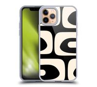 Head Case Designs Officially Licensed Kierkegaard Design Studio Modern Piquet Black Cream Retro Abstract Patterns Gel Case Compatible with Apple iPhone 11 Pro & Compatible with MagSafe